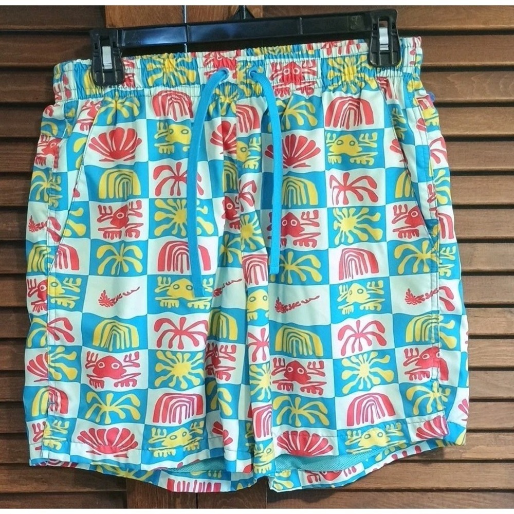 Nike Sportswear Vacation‎ Men's Shorts Size M Swim Trunks Beach Summer Turquoise
